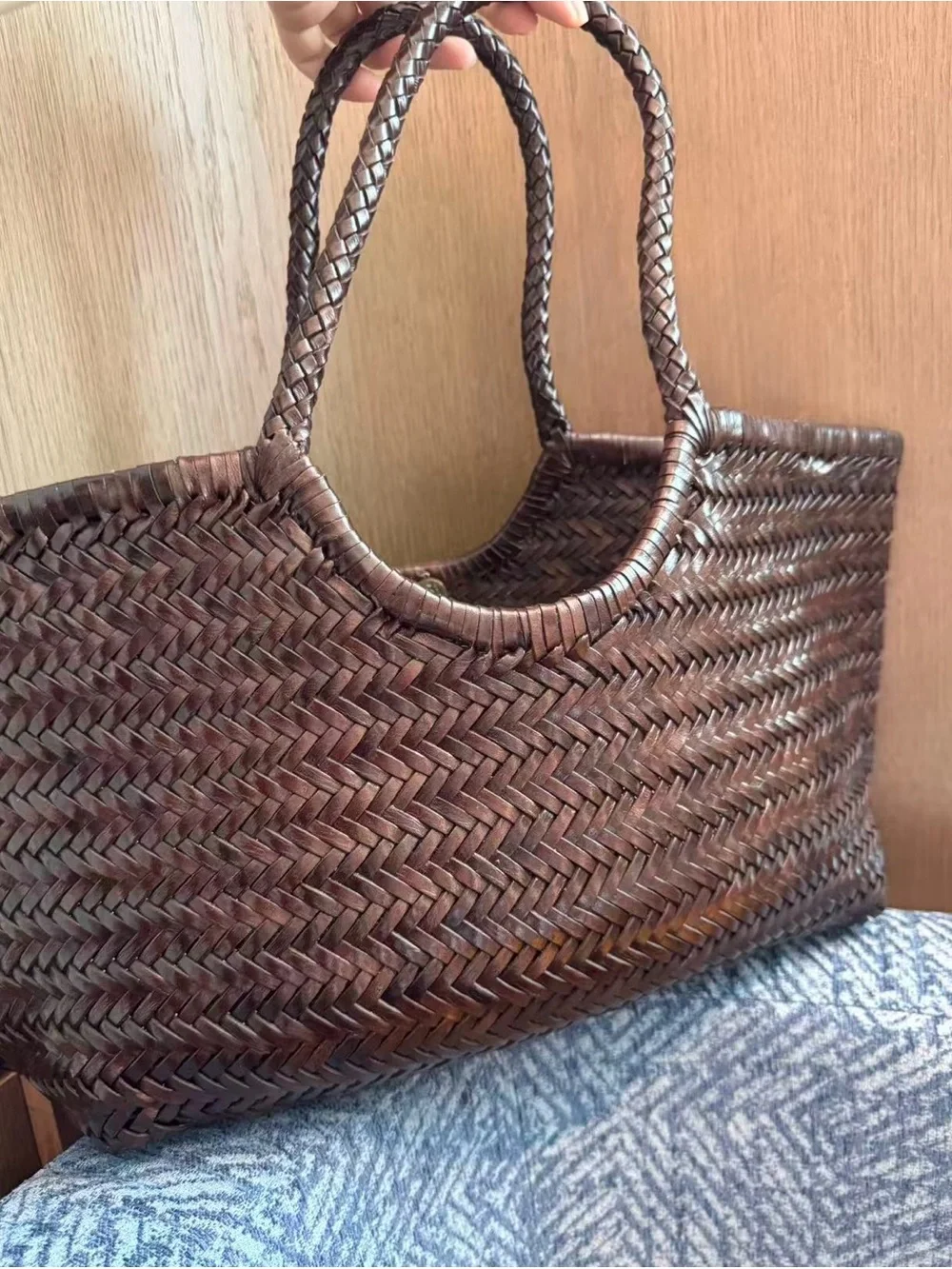 DRAGON DIFFUSION big Nantucket shoulder bag in dark brown